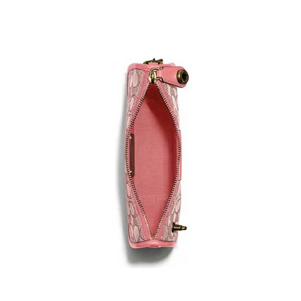 Coach Swinger 經典緹花雙C Logo手提肩背包
