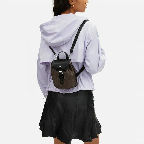 COACH Amelia 翻蓋束口迷你後背包