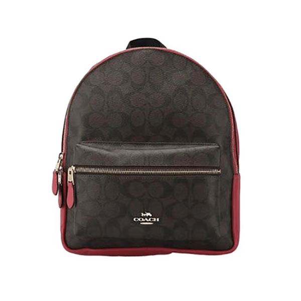 COACH Charlie Backpack 老花拼色雙肩包