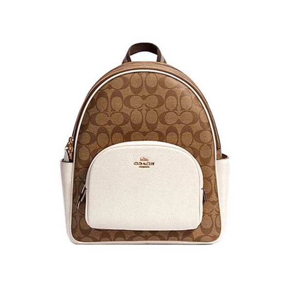 COACH Court 經典馬車LOGO前口袋雙肩包