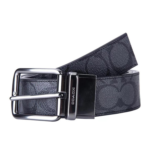 COACH 蔻馳 經典老花 PVC 禮盒裝雙頭腰帶