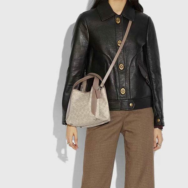 COACH Hadley Hobo 21小號 經典LOGO 女士手提包