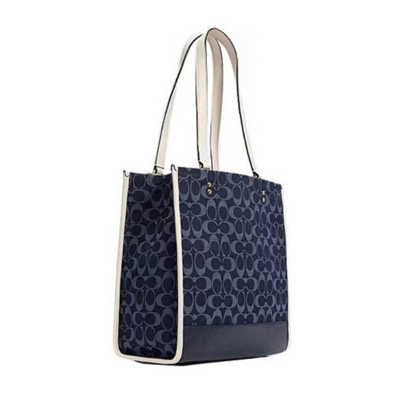 COACH Dempsey LOGO貼飾托特包