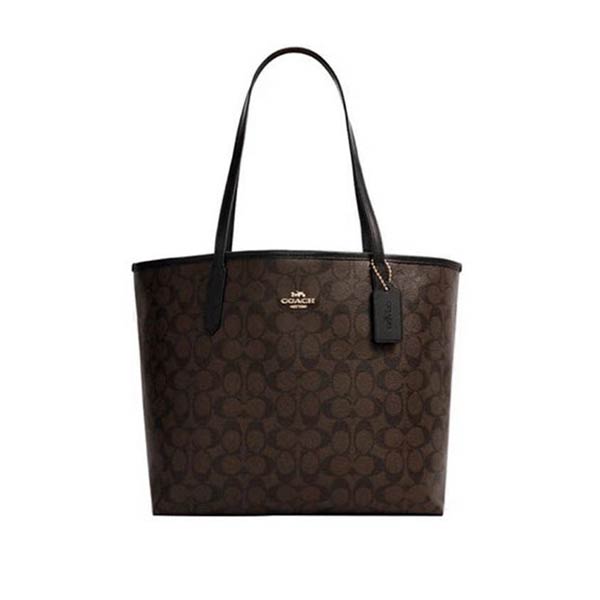COACH City 經典老花LOGO 大容量托特包