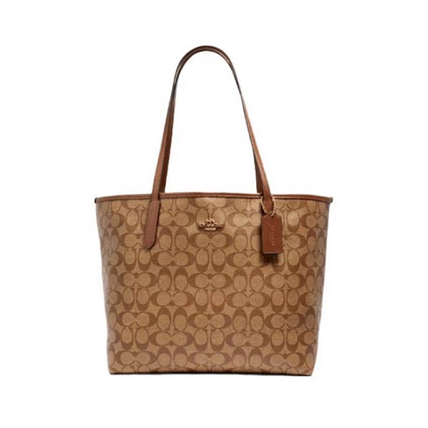 COACH City 經典老花LOGO 大容量托特包