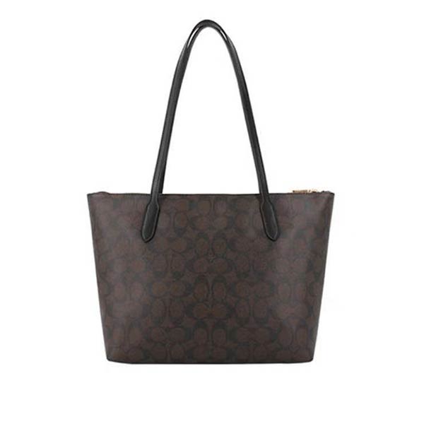 COACH Zip Top 經典標誌托特包