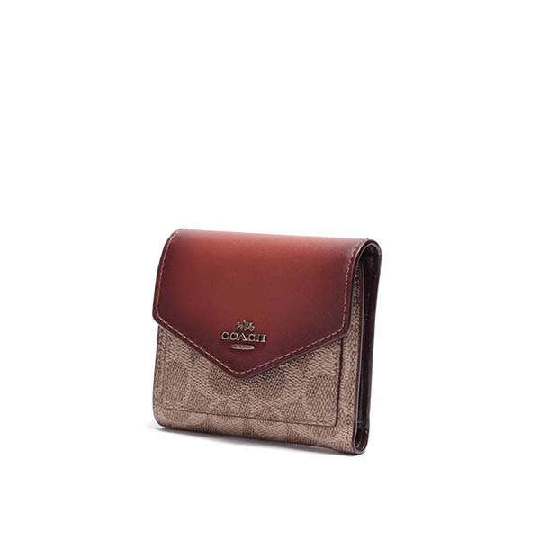 COACH 蔻馳 馬車LOGO防刮皮革三折信封短夾